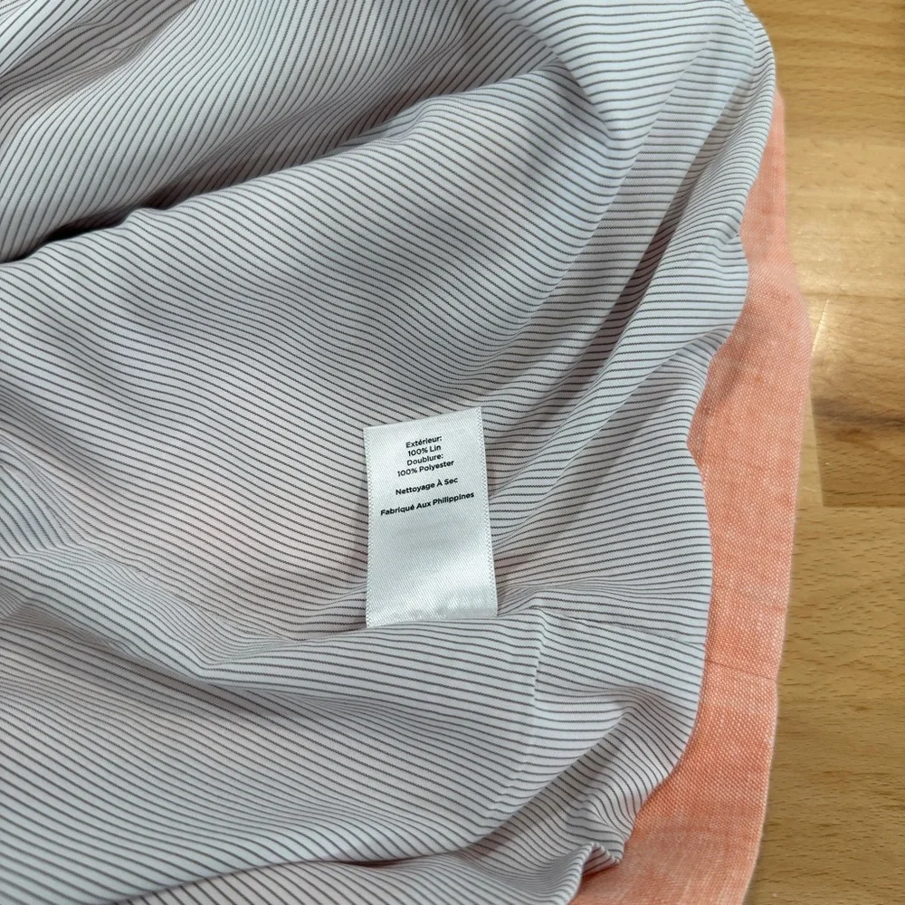 Talbots Linen Blazer Women’s 20W Petite Peach Coral Lightweight Jacket Classic - Picture 7 of 7